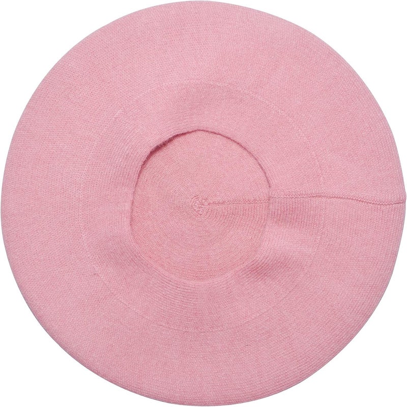 ZLYC French Beret hat, Reversible Solid Color Knit Warm Beret Cap for Womens Girls - Image 5